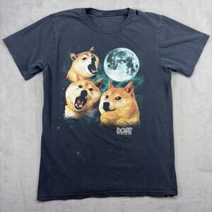 Vintage 2014 DOGECOIN DOGE COIN CRYPTO MOON OFFICIALLY LICENSED Medium T SHIRT